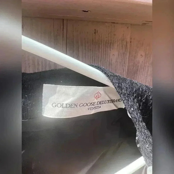 Golden Goose Black A Line Dress With Belt - Picture 3 of 7